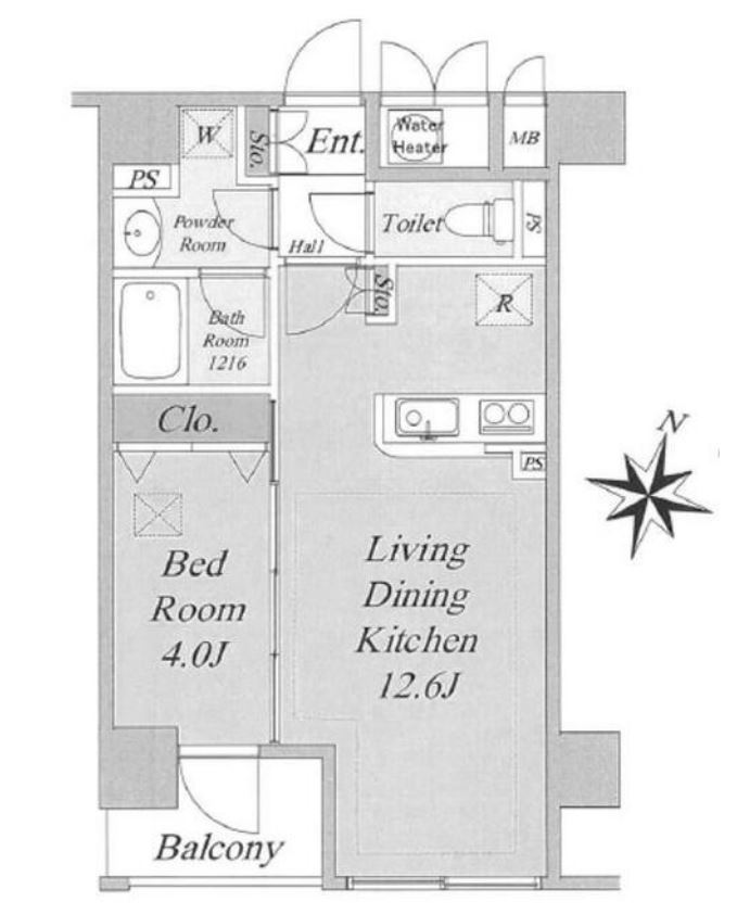 ルジェンテ・リベル日本橋濱町　505号室　間取り