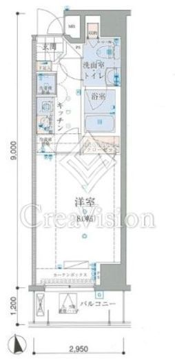 リヴシティ新御徒町　302号室　間取り