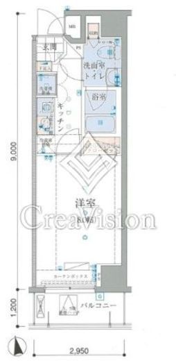 リヴシティ新御徒町　402号室　間取り