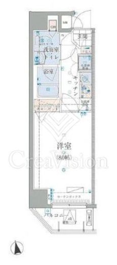 リヴシティ新御徒町　1101号室　間取り