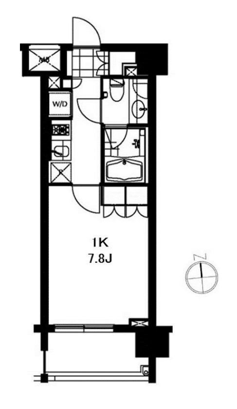 芝ウエスト　303号室　間取り