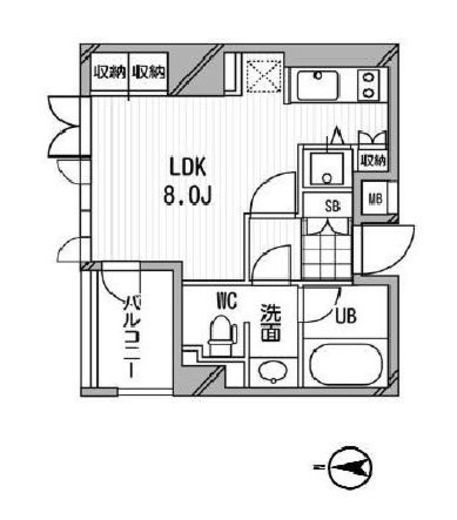 アーデン木場　202号室　間取り