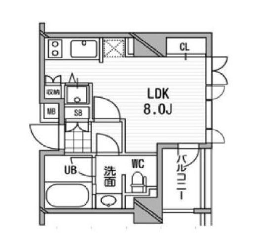 アーデン木場　401号室　間取り