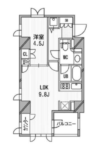 アーデン木場　405号室　間取り