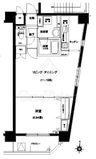 レグノ・ティーダ東京イースト　202号室　間取り