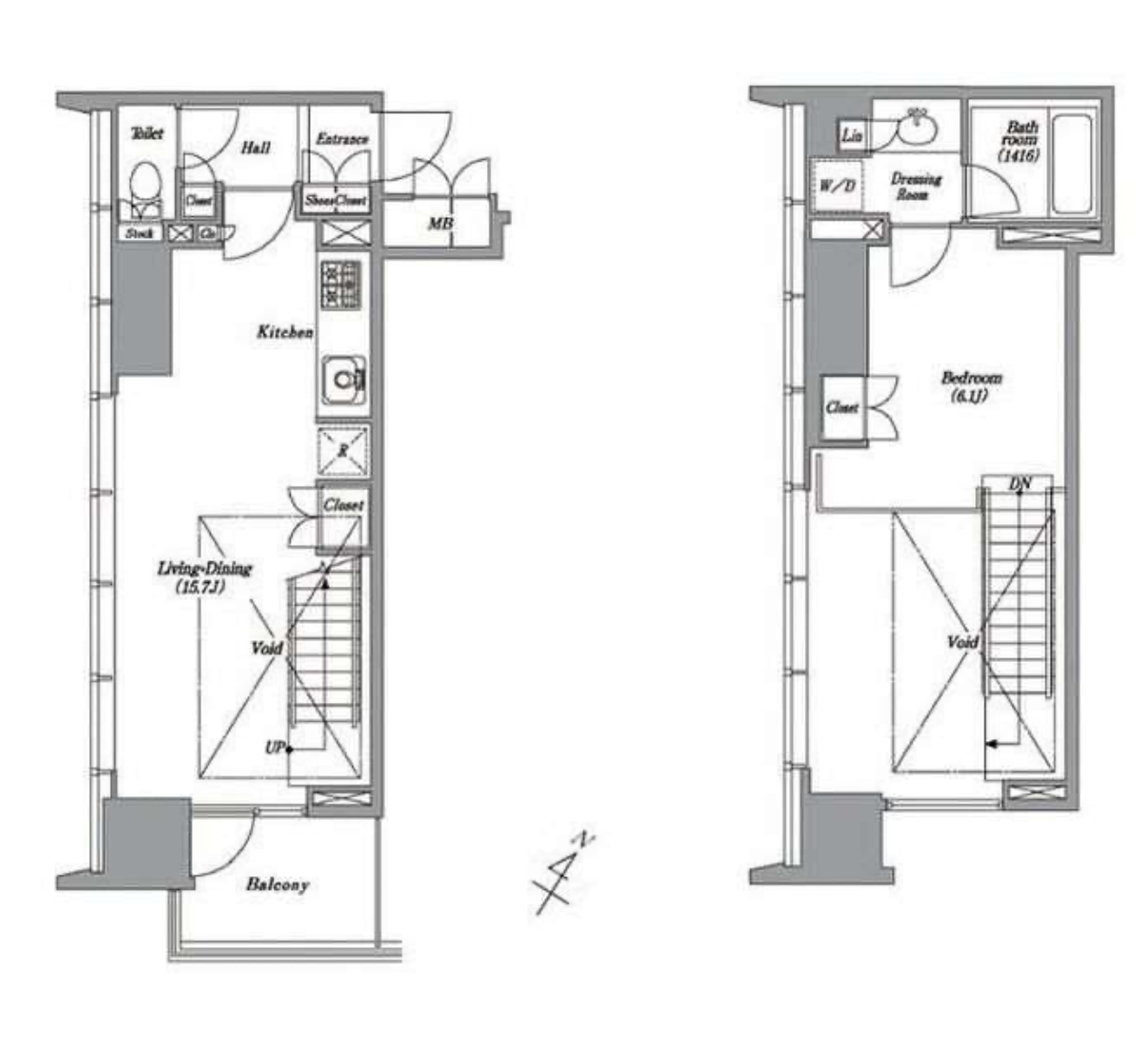 レキシントン・スクエア白金高輪　601号室　間取り