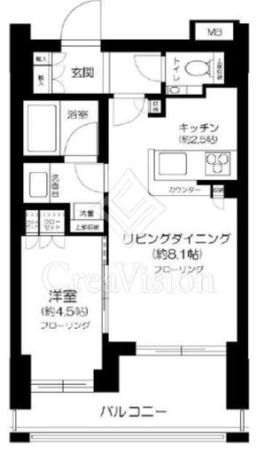 クラッシィスイート赤坂　305号室　間取り