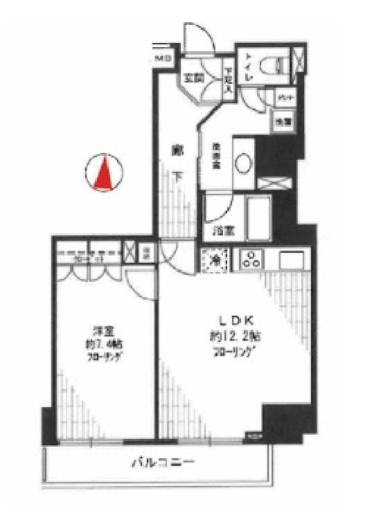 フィールA渋谷　801号室　間取り