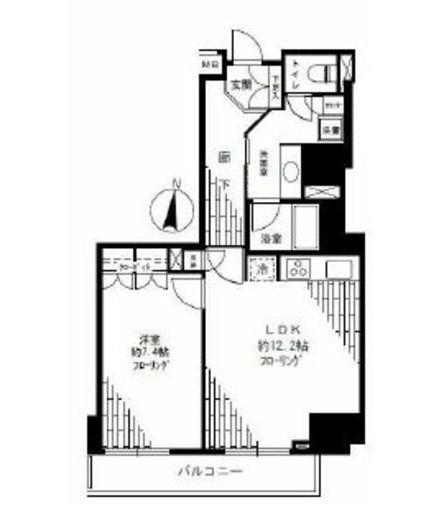 Feel A 渋谷　801号室　間取り