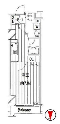 Feel A 渋谷　811号室　間取り