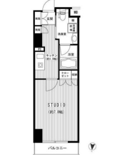 Feel A 渋谷　307号室　間取り