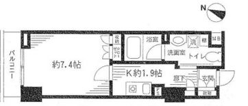 Feel A 渋谷　505号室　間取り