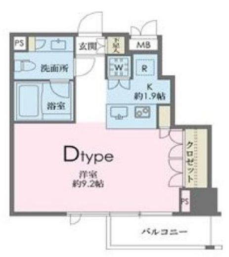ドゥーエ南麻布　404号室　間取り