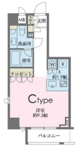 ドゥーエ南麻布　703号室　間取り