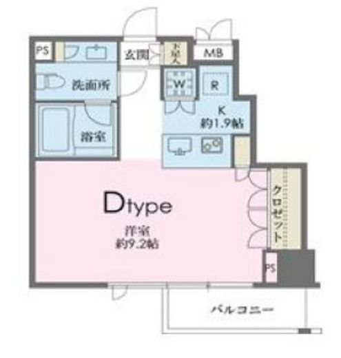 ドゥーエ南麻布　704号室　間取り