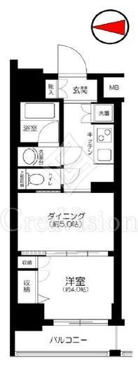 日神デュオステージ両国　1010号室　間取り