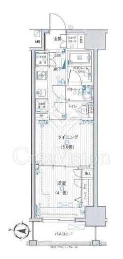 日神デュオステージ両国　807号室　間取り