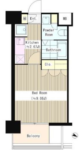 アグリパーク深川　803号室　間取り