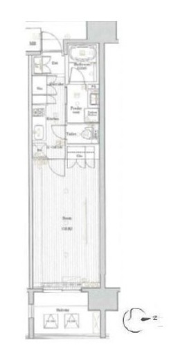 プレミアムキューブ秋葉原　502号室　間取り
