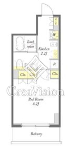 プライムメゾン入谷　1305号室　間取り