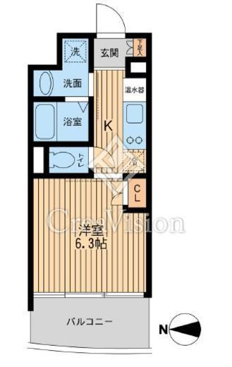 プライムアーバン西大島　304号室　間取り