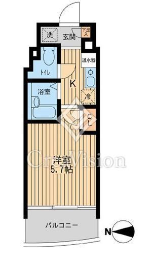 プライムアーバン西大島　702号室　間取り
