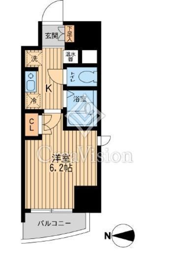 プライムアーバン西大島　801号室　間取り