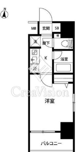 ルクレ錦糸町　602号室　間取り