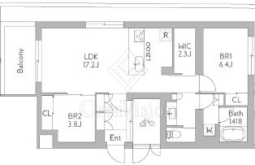 GranDuo三軒茶屋12　103号室　間取り