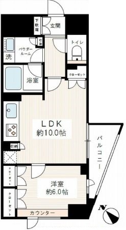 ファミール銀座イースト　203号室　間取り