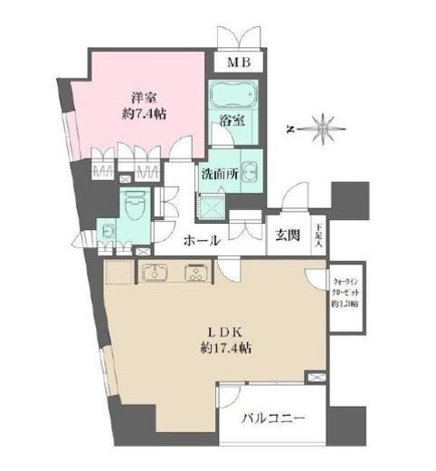パークハウス芝タワー　1001号室　間取り