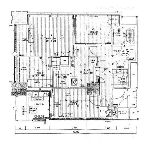 ワールドシティタワーズ キャピタルタワー　1903号室　間取り