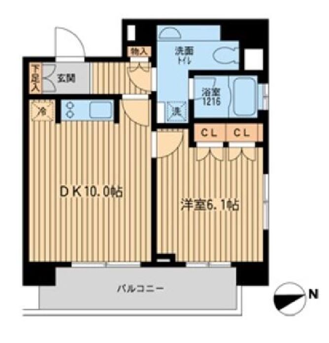 ワールドシティタワーズ アクアタワー　801号室　間取り