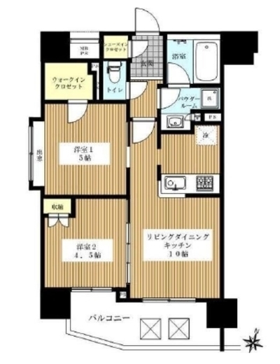 グローベルザ・ステーション水道橋　10F1号室　間取り