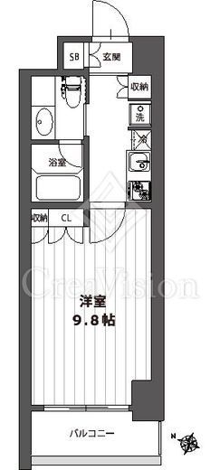 レグノ・フォルテ二番町　804号室　間取り