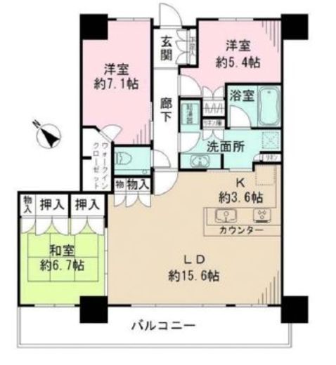 キャナルファーストタワー　1902号室　間取り