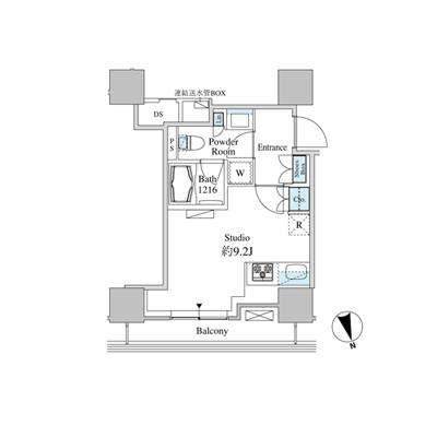 ベルファース芝浦タワー　1101号室　間取り