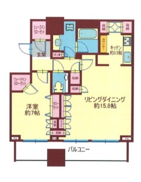 ブランズ四番町　9F号室　間取り