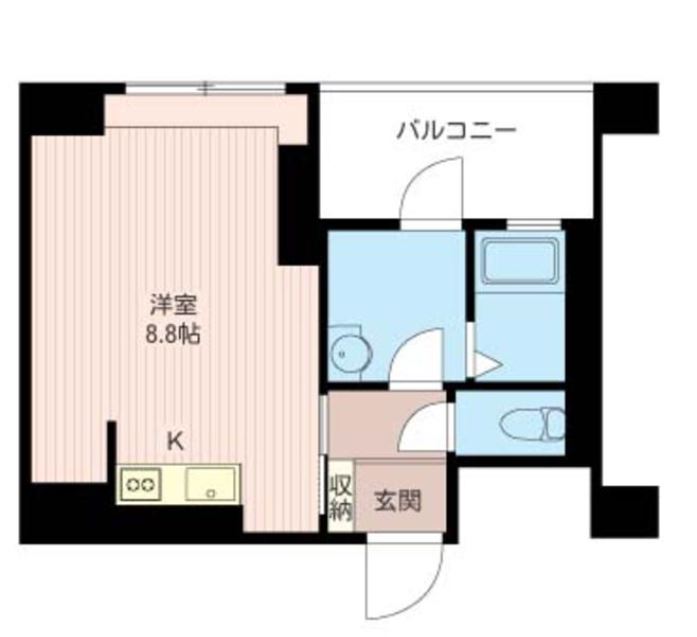 マストライフ目黒南　1107号室　間取り