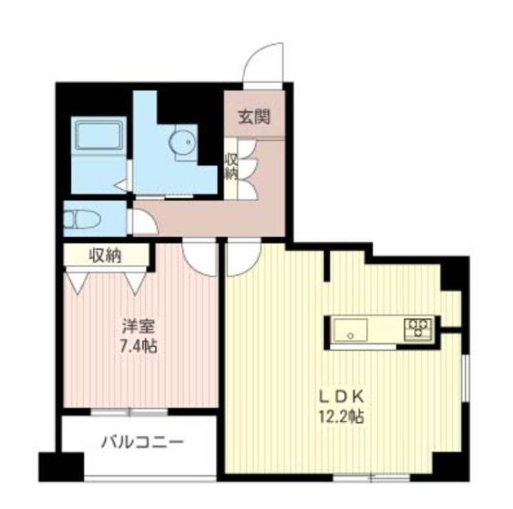 マストライフ目黒南　1101号室　間取り