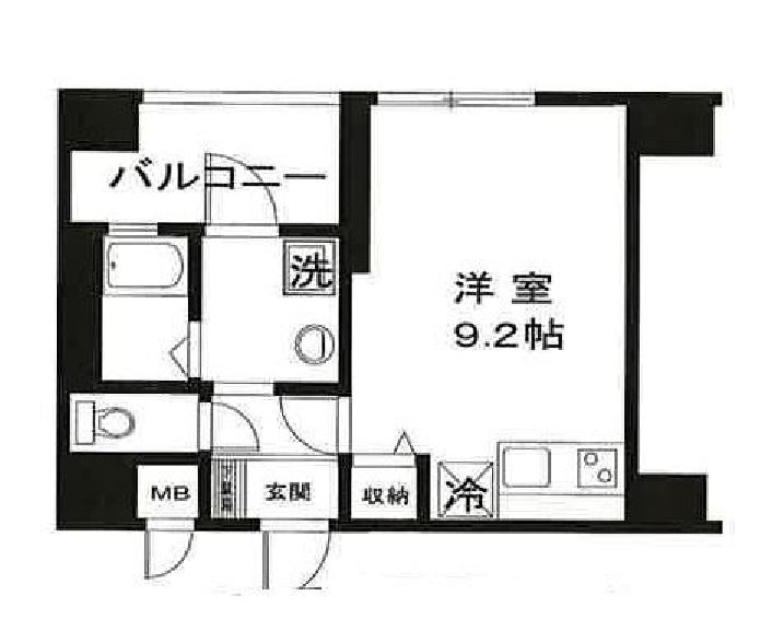 マストライフ目黒南　410号室　間取り