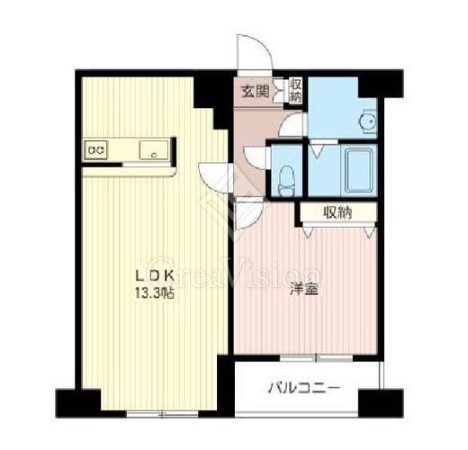 マストライフ目黒南　902号室　間取り