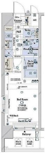 コンシェリア南青山　701号室　間取り