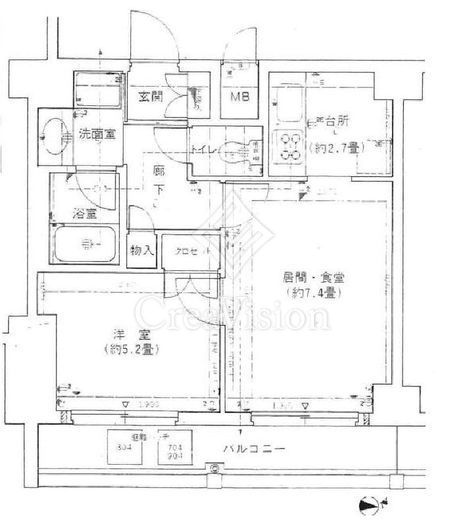藤和シティコープ練馬　904号室　間取り