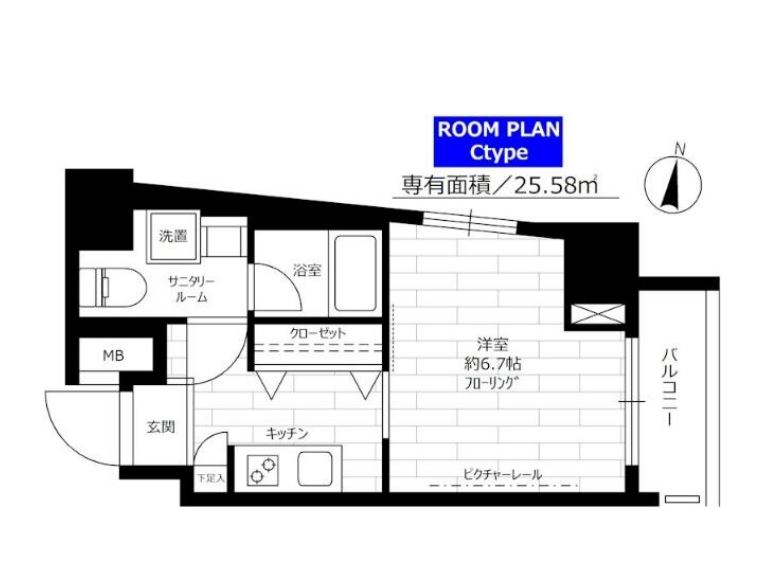 ステージファースト水道橋　701号室　間取り