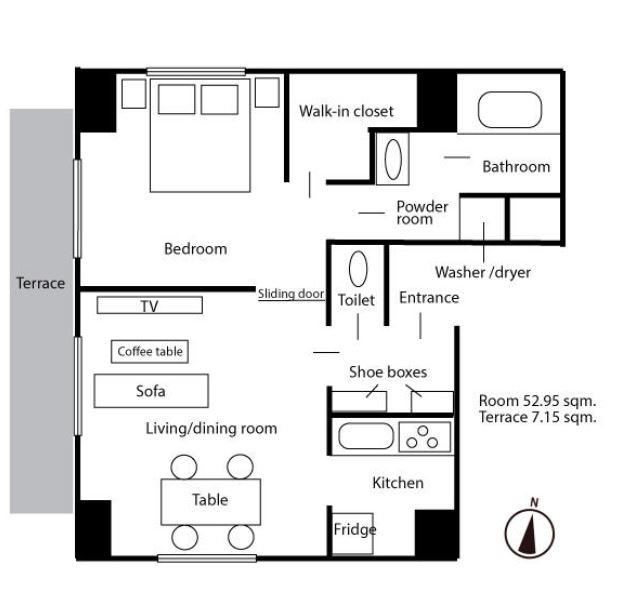 ステージファースト水道橋　1002号室　間取り
