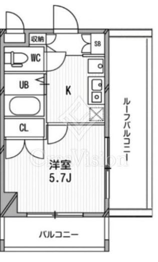 スペーシア高円寺Ⅰ　1004号室　間取り