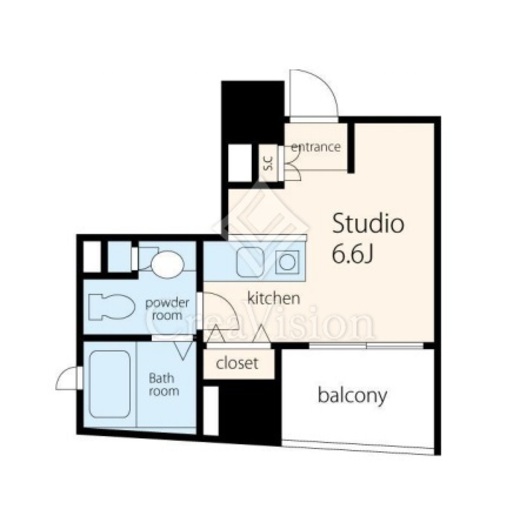 ボルト銀座レジデンス　702号室　間取り