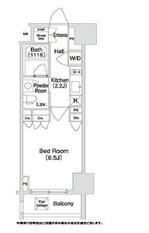 コンフォリア門前仲町　203号室　間取り