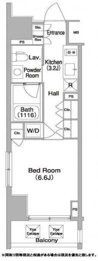 コンフォリア門前仲町　607号室　間取り
